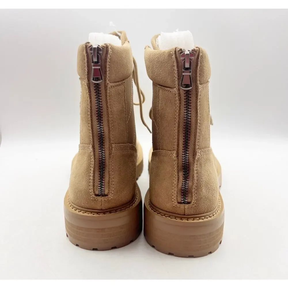 Saint Morta Mens Legion Ankle Combat Boots Size 9 EU 43 Tan Suede NIB